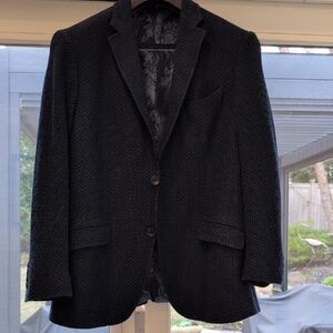 Etro Textured Navy Blazer